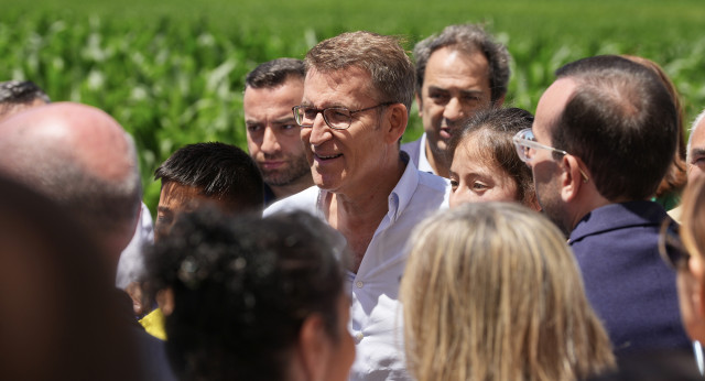 Alberto Núñez Feijóo participa de un acto sobre mundo rural en Gimenells (Lleida)