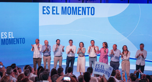 Alberto Núñez Feijóo en un acto con alcaldes en Toledo