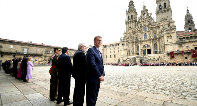 Feijóo en los actos oficiales de la festividad del Apóstol, en Santiago de Compostela