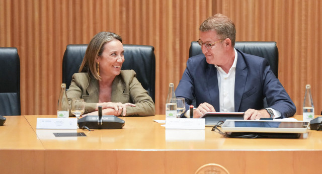 Alberto Núñez Feijóo preside la reunión de los Grupos Parlamentarios del PP en el Congreso de los Diputados y en el Senado.