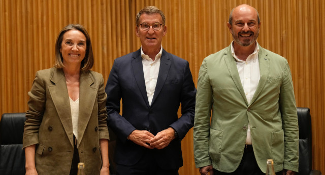 Alberto Núñez Feijóo preside la reunión de los Grupos Parlamentarios del PP en el Congreso de los Diputados y en el Senado.