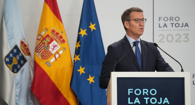 Alberto Núñez Feijóo en el V Foro de La Toja-Vínculo Atlántico