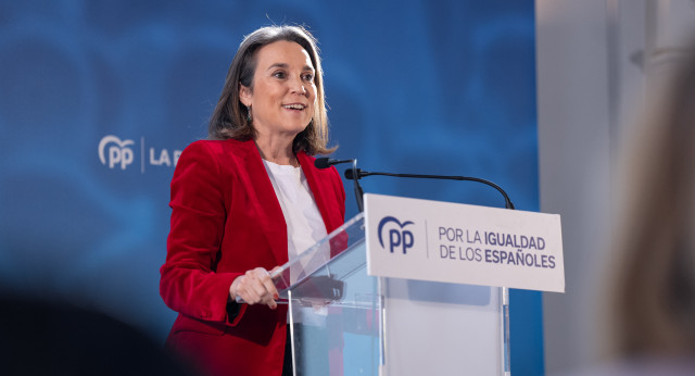 Cuca Gamarra en el acto de alcaldes del PP por la igualdad de todos los españoles