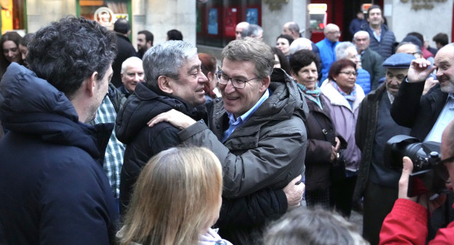 Paseo y encuentro con simpatizantes en Mondoñedo