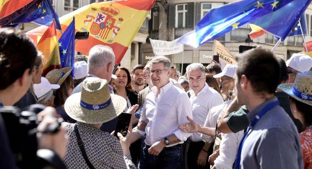 Alberto Núñez Feijóo en el acto 'La España que funciona' en Málaga