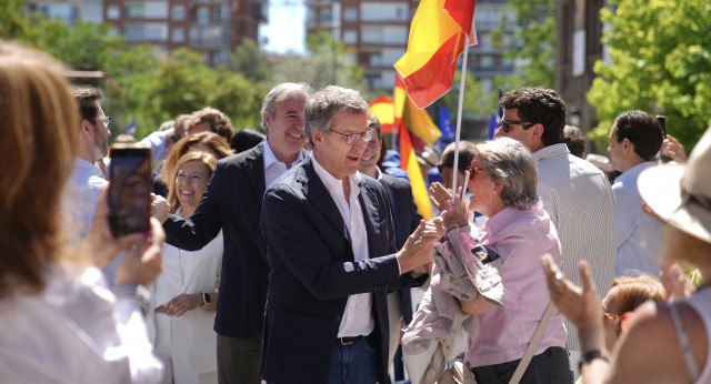  Feijóo en un acto del PP en Zaragoza