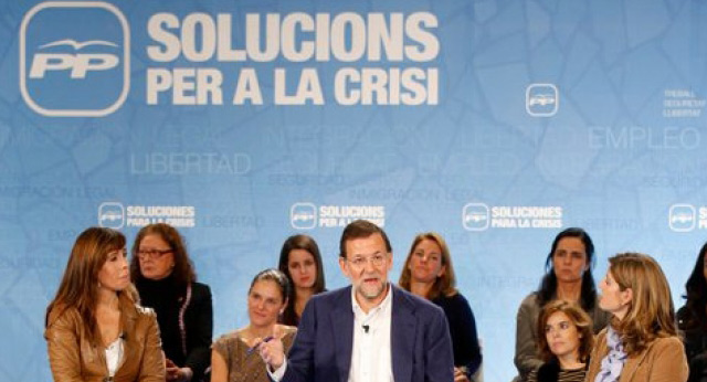 Mariano Rajoy participa en un acto en Hospitalet del Llobregat