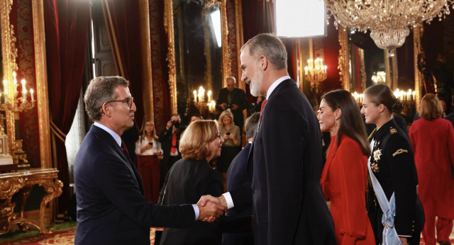 Alberto Núñez Feijóo en la recepción de su Majestad Felipe VI.