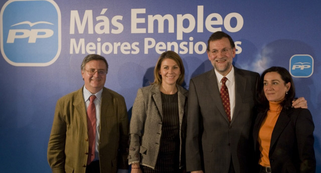 Rajoy y Cospedal en un acto con jóvenes en Toledo