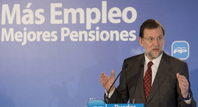 El presidente del Partido Popular, Mariano Rajoy