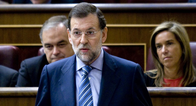 Mariano Rajoy durante su intervención en la sesión de control al Gobierno