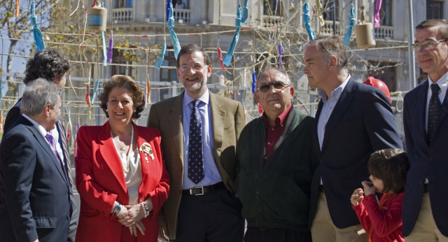 Mariano Rajoy en las Fallas de Valencia