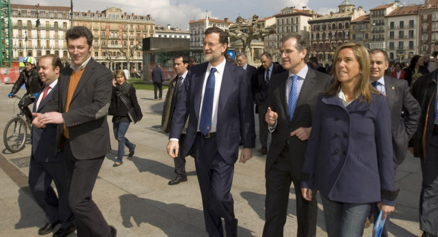 Mariano Rajoy y los miembros del Comité de Dirección visitan Pamplona