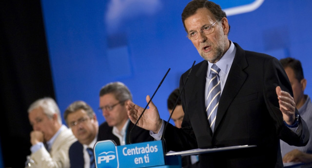 El presidente del Partido Popular, Mariano Rajoy