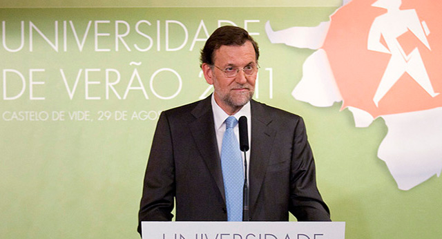 El presidente del Partido Popular, Mariano Rajoy