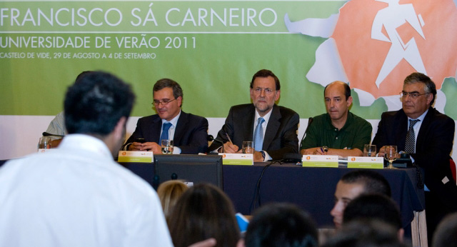 Conferencia de Mariano Rajoy en la Escuela de Verano del PSD en Castelo de Vide
