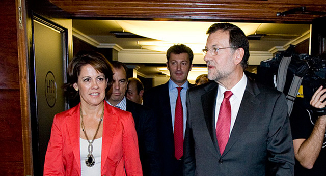Mariano Rajoy con Yolanda Barcina