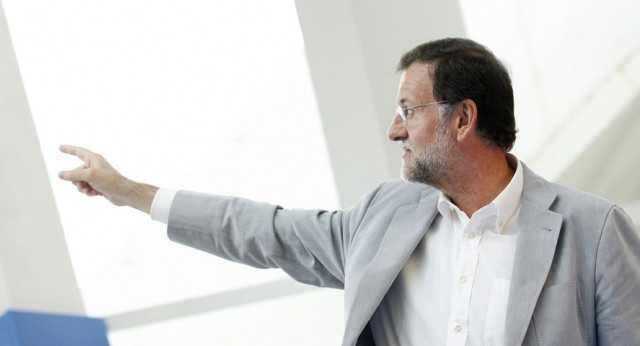 El presidente del Partido Popular, Mariano Rajoy