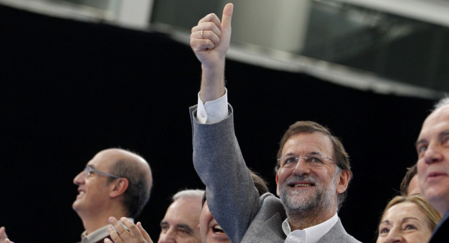 Mariano Rajoy interviene en un almuerzo mitin del PP de Galicia