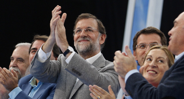 Mariano Rajoy interviene en un almuerzo mitin del PP de Galicia