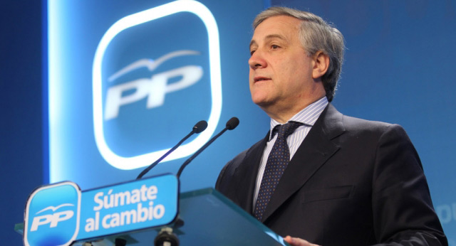 El vicepresidente de la Comisión Europea, Antonio Tajani