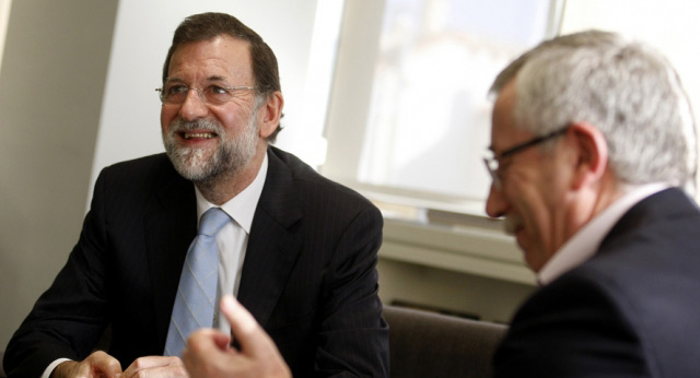 Mariano Rajoy se reúne con Ignacio Fernández Toxo