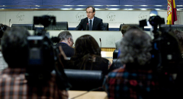 Rueda de prensa de Alfonso Alonso