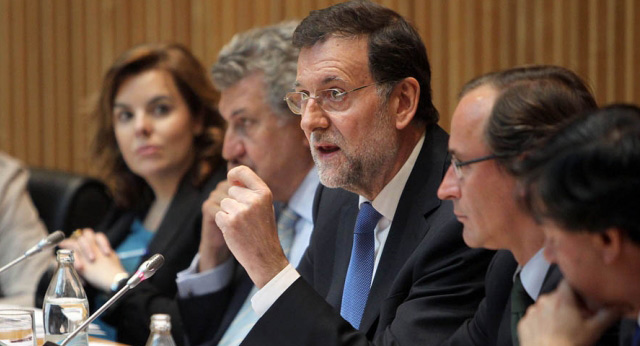 Mariano Rajoy preside la reunión del Grupo Popular en el Congreso