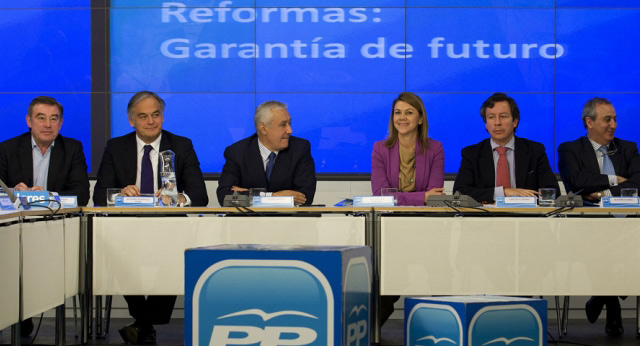 María Dolores de Cospedal preside una reunión con presidentes provinciales y regionales del PP