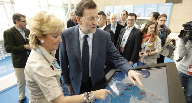 Mariano Rajoy y Esperanza Aguirre visitan las instalaciones