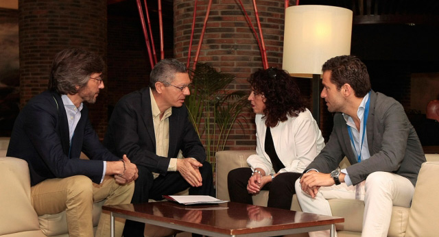 Alberto Ruiz Gallardón, Iñaki Oyarzabal y Borja Semper