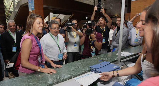 María Dolores de Cospedal visita las instalaciones del 13 Congreso del PP Andaluz