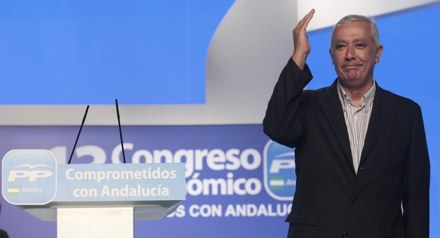 Javier Arenas en el 13 Congreso del PP Andaluz