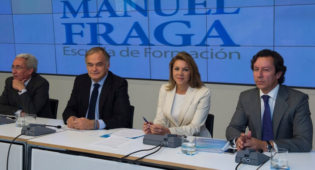 Mª Dolores de Cospedal en la inauguración de la Escuela de Formación Manuel Fraga