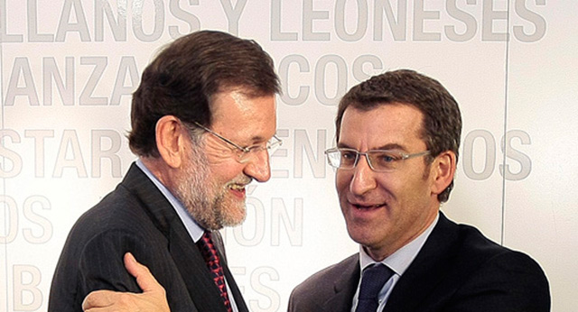 Mariano Rajoy con Alberto Núñez Feijóo en la reunión del Comité Ejecutivo Nacional