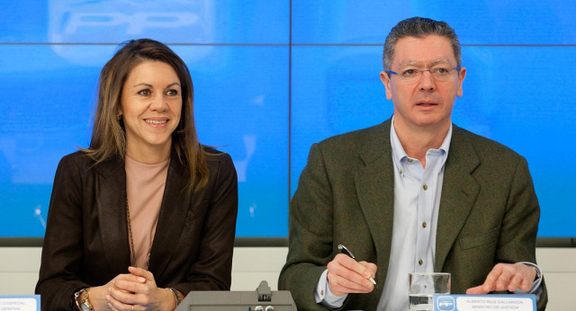 Mª Dolores de Cospedal y Alberto Ruiz Gallardón se reúnen con los presidentes provinciales e insulares del PP