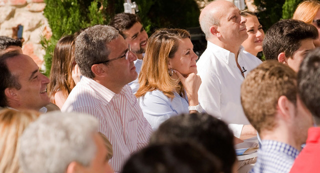 Mª Dolores de Cospedal y José Ignacio Wert en el debate "Educación de calidad para todos"