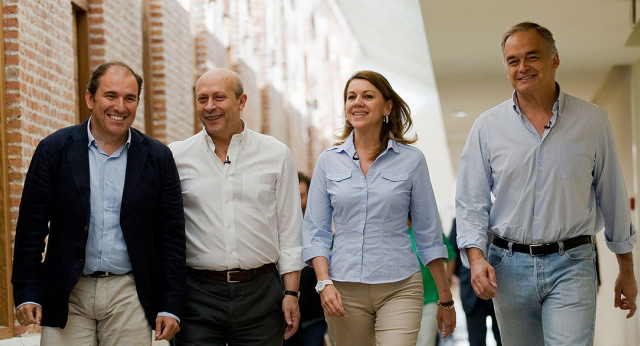 Mª Dolores de Cospedal, Esteban González Pons y José Ignacio Wert en el debate "Educación de calidad para todos"