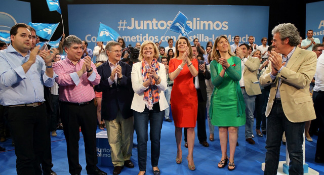 María Dolores Cospedal, celebrando los dos años de Gobierno del Partido Popular en Castilla-La Mancha