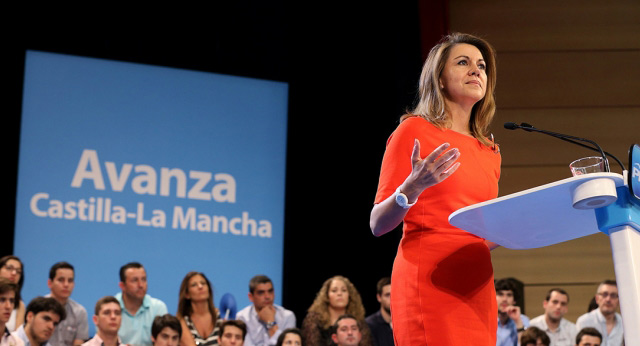 María Dolores Cospedal, celebrando los dos años de Gobierno del Partido Popular en Castilla-La Mancha