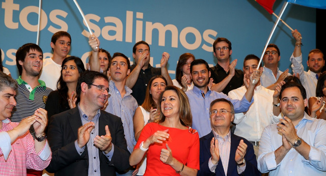 María Dolores Cospedal, celebrando los dos años de Gobierno del Partido Popular en Castilla-La Mancha