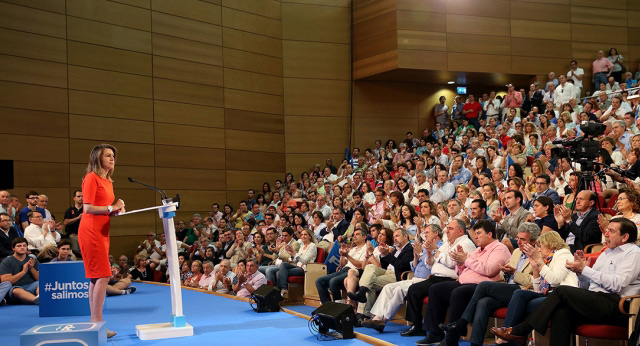 María Dolores Cospedal, celebrando los dos años de Gobierno del Partido Popular en Castilla-La Mancha