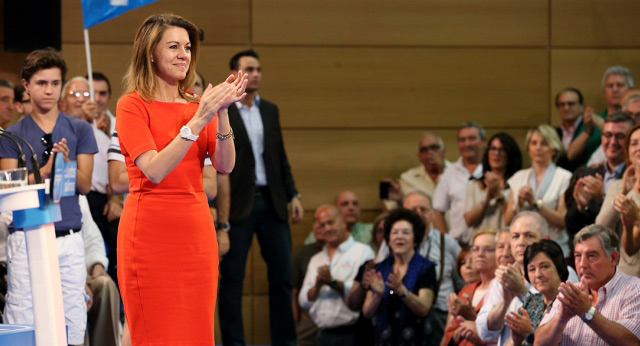 María Dolores Cospedal, celebrando los dos años de Gobierno del Partido Popular en Castilla-La Mancha