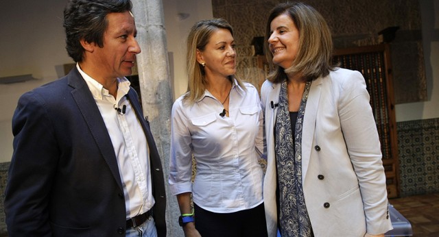 Carlos Floriano, María Dolores de Cospedal y Fátma Báñez