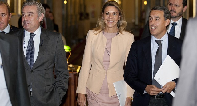 María Dolores de Cospedal preside la reunión del Grupo Popular en el Senado