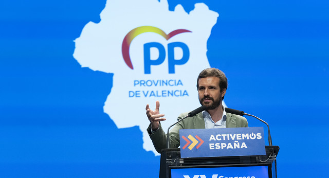 Pablo Casado en el XV Congreso Provincial de Valencia