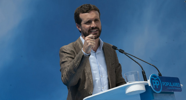 Pablo Casado en el inicio del curso político del PPCV, en Benidorm