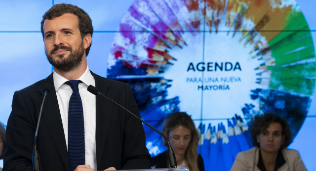 Pablo Casado, durante su intervención en el Comité Ejecutivo Nacional