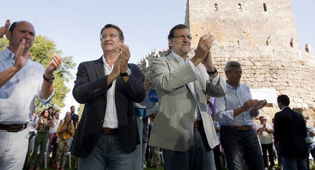 Mariano Rajoy con Alberto Núñez Feijóo