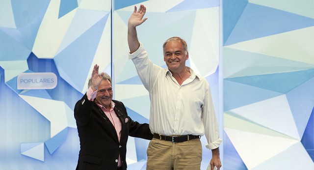 Esteban González Pons con Alfonso Rus en el acto de Valencia